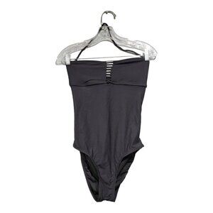 Forever 21 Women's One-Piece Black Strap Back Swimsuit Size M